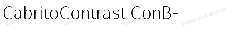 CabritoContrast ConB字体转换